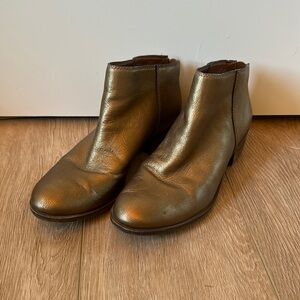 Lucky brand gold booties